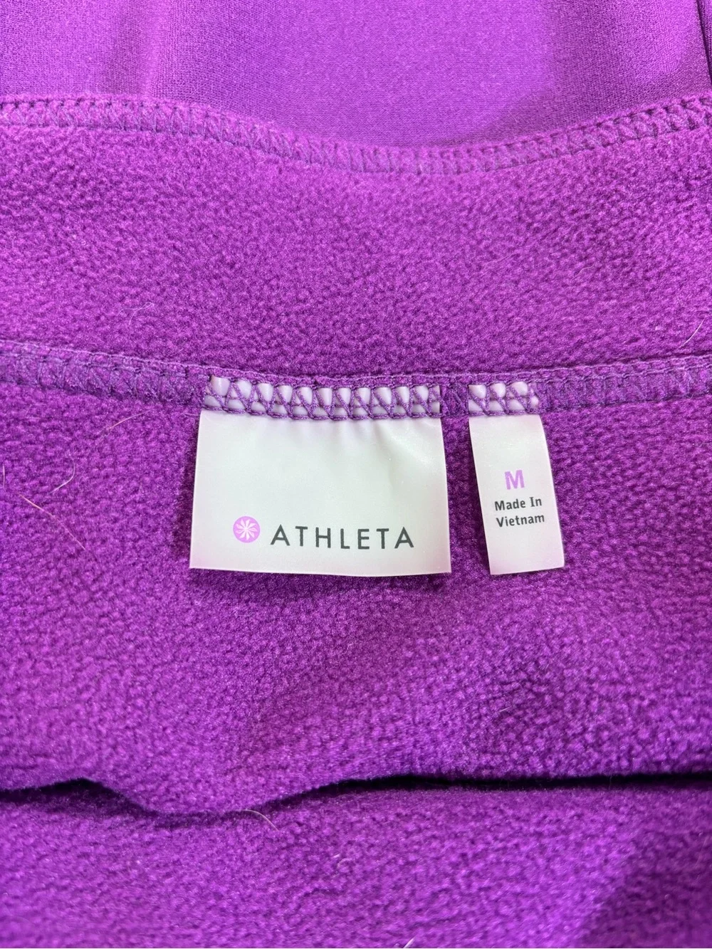 Athleta Snowslide Skirt M Fleece Lined Purple Winter Hiking Running Gorpcore